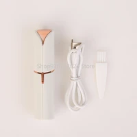 1set lipstick electric eyebrow trimmer electric eyebrow trimmer usb charging mini hair removal device portable lady lip epilator