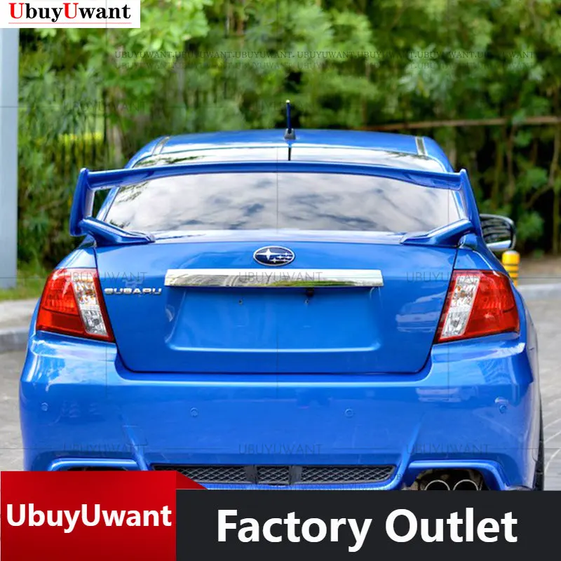 

Спойлер для Subaru Impreza 2007-2016, спойлер для Subaru Impreza WRX STI из АБС-пластика, цветной задний спойлер для автомобиля