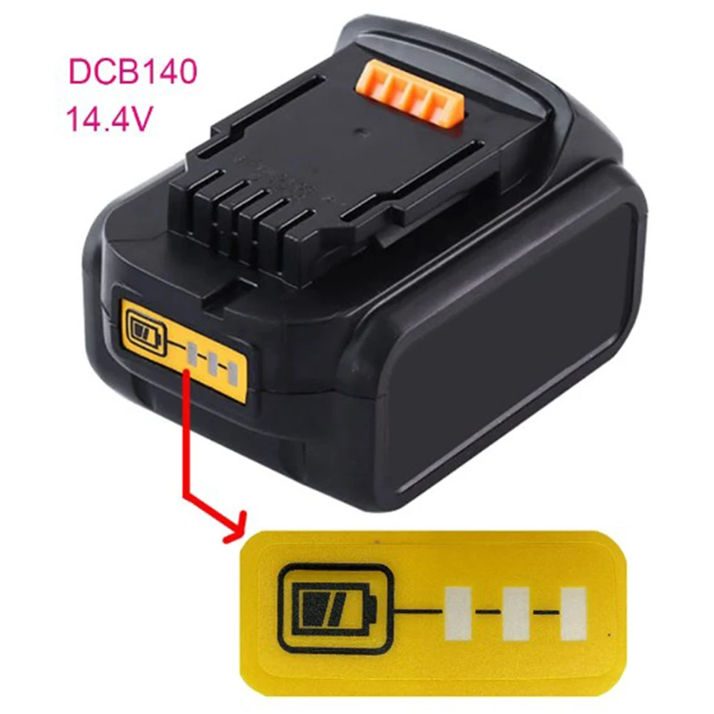 

Battery Capacity LED Key Sticker Label For De-Walt 18V DCB140 DCB182 Tools Ferramentas Herramientas Parafusadeira Flipper Zero
