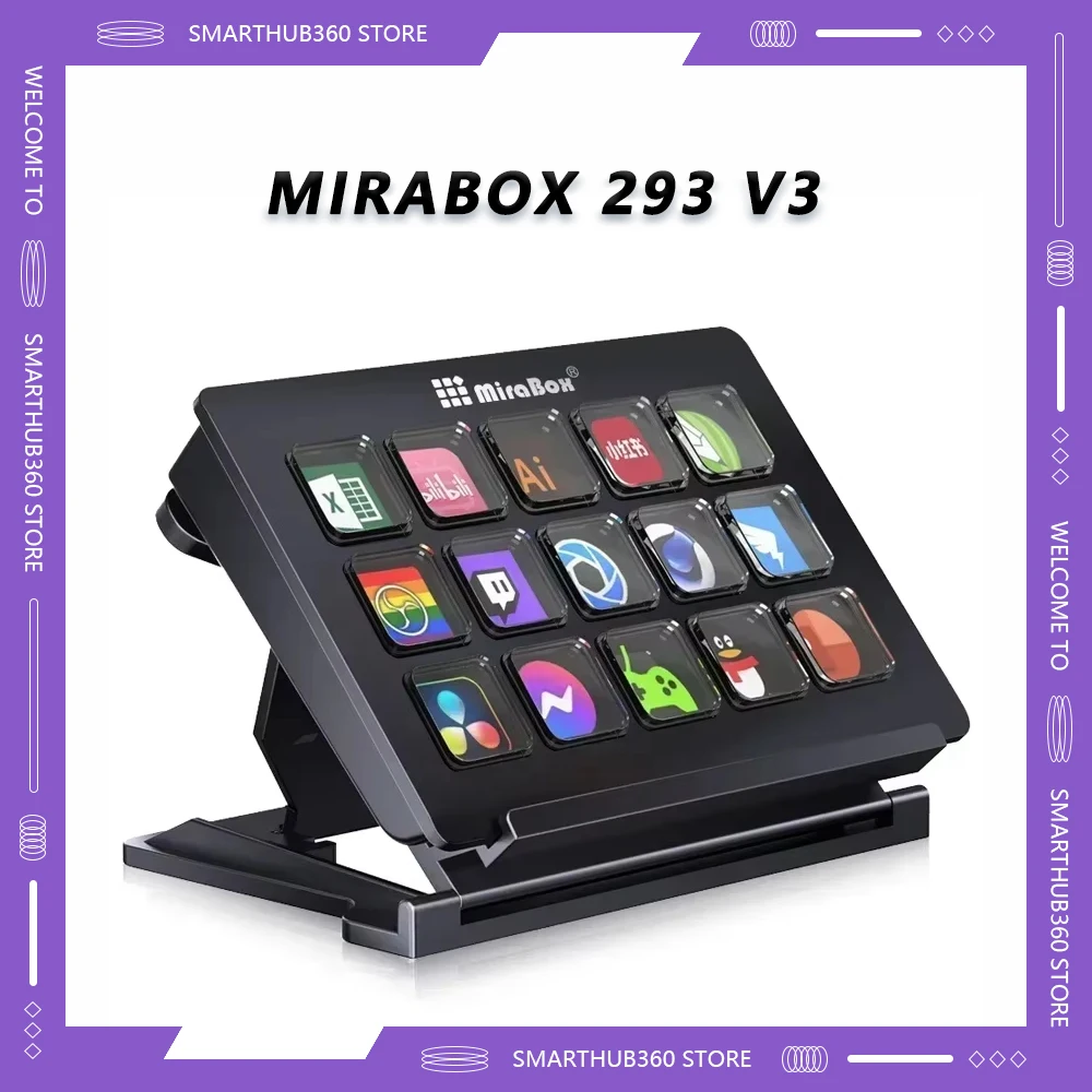 Мини-клавиатуры Mirabox 293 V3 визуальная ЖК-кнопка создание живого содержания