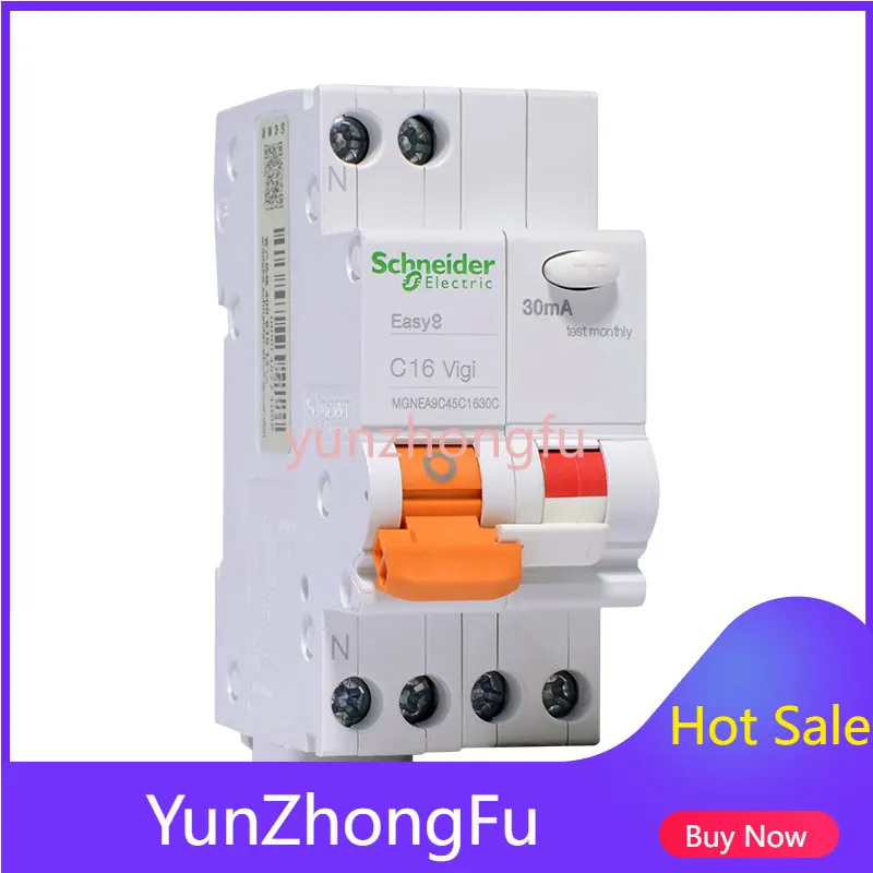 

Applicable To Schneider Air Switch EA9 1P N 16A Circuit Breaker 2p32a with Leakage Protection 3p40a 63A Leakage Protection