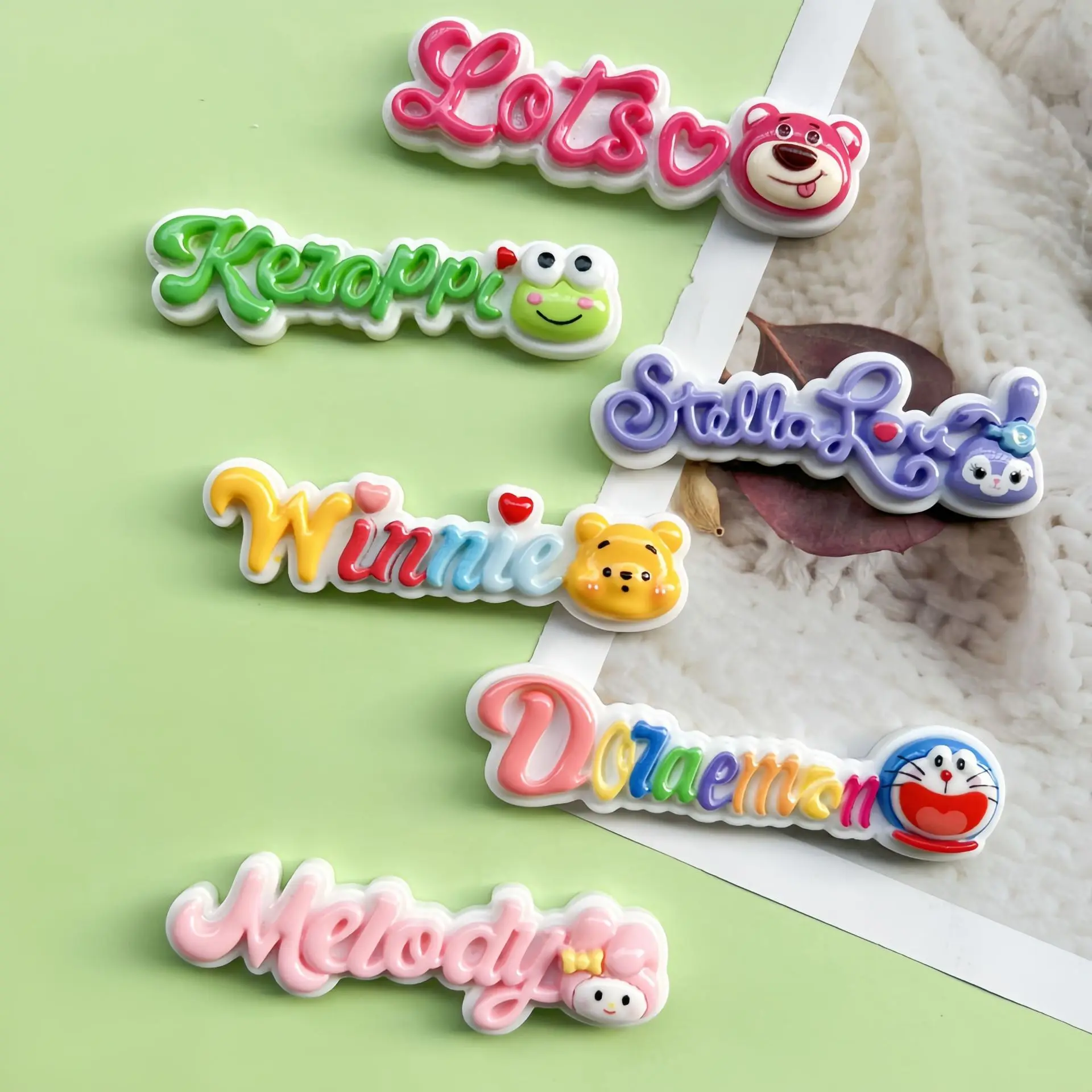 2 шт. милые Мультяшные полимерные аксессуары ручной работы