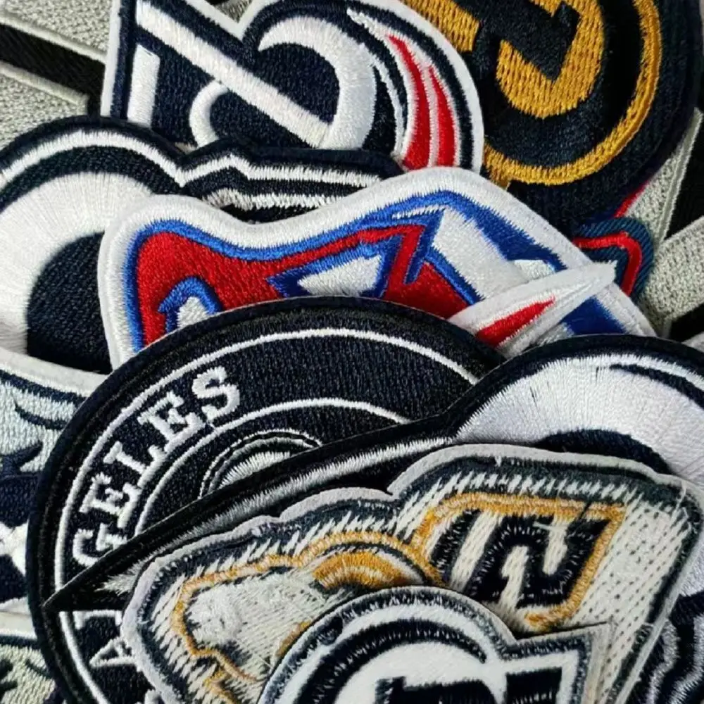 

Football rugby team series logo Patches for on iron Clothing T Shirt Hat DIY Sew Ironing Embroidery Patch Appliques badge