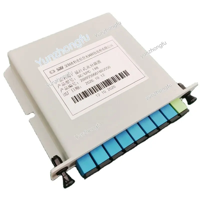 

Водонепроницаемый SC UPC LGX распределитель кассеты типа коробки 1:2 1:4 1:8 1:16 ПЛК волоконно-оптический разделитель карта вставки разделитель gpon ...