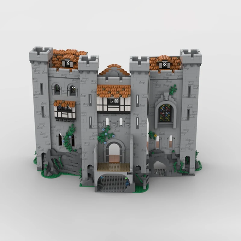 Модель крепсы Moc строительные кирпичи рыцарь льва замок технология расширения