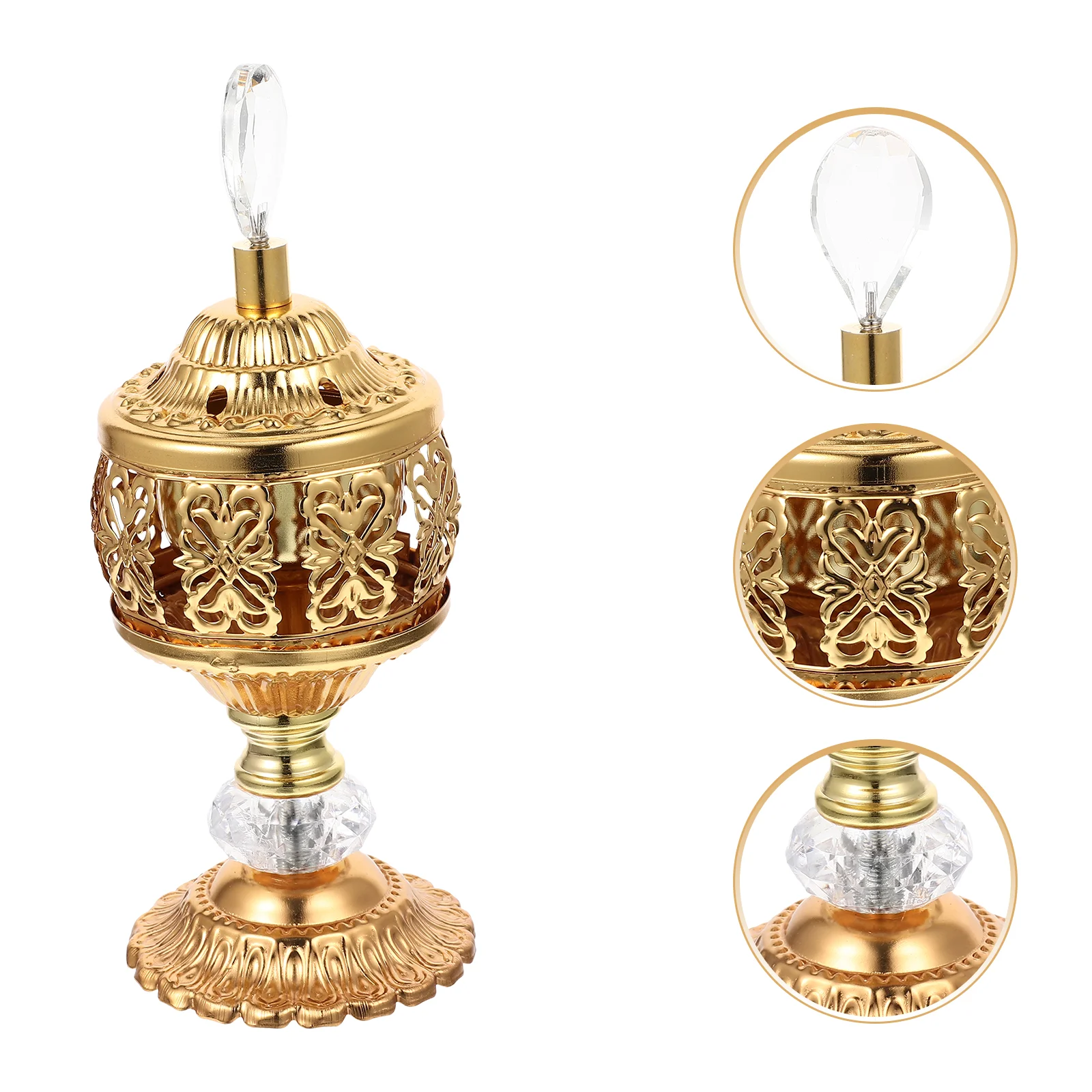 

Holder Burnerbakhoor Frankincense Stick Resin Charcoal Arabic Censer Box Handicraft Scent Decoration Ramadan Mubarak Party Ash