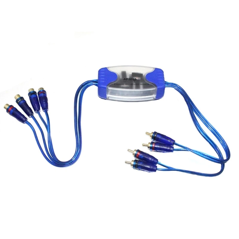 

4RCA Noise Filter Suppressor Ground Loop Isolator Car Home Stereo System