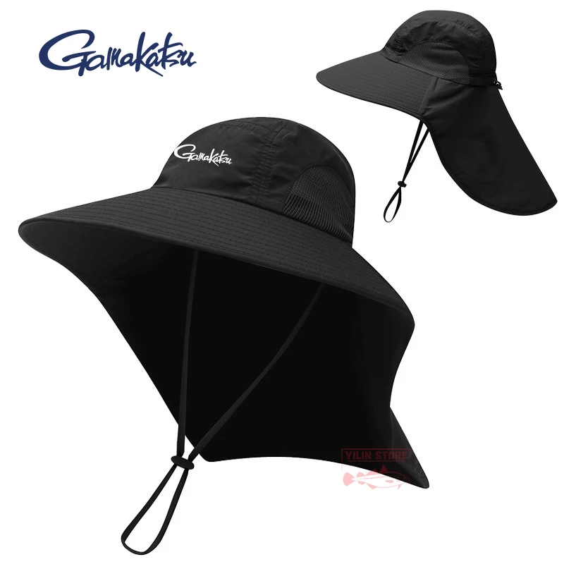 

New Gamakatsu Fishing Fisherman Hat Men's Waterproof Hiking Sun Hat Outdoor Sunscreen Quick-drying Breathable Sports Fishing Hat