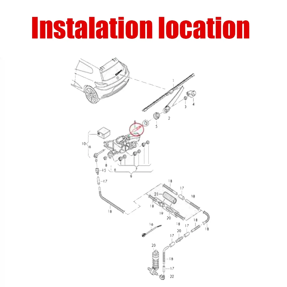 2 шт. автомобильные аксессуары для замены переднего стекла VW Skoda Audi 3B9955985A 3B9 955 985 A