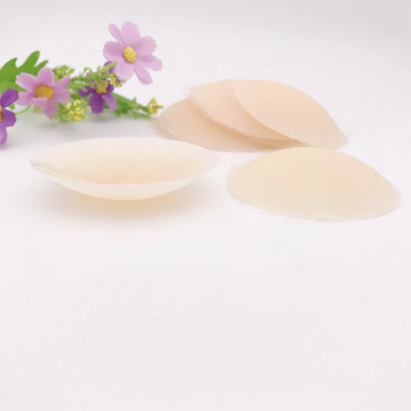 Reusable Invisible Silicone Nipple Cover Self Adhesive Breast Chest Bra Solid Color Woman Pasties Pad Mat Stickers Accessories