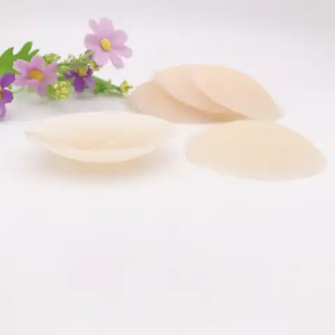 Reusable Invisible Silicone Nipple Cover Self Adhesive Breast Chest Bra Solid Color Woman Pasties Pad Mat Stickers Accessories