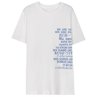 retro y2k long blue letter print short sleeved t shirt tide ins summer top women 2022 new emo oversized t shirt womens clothes