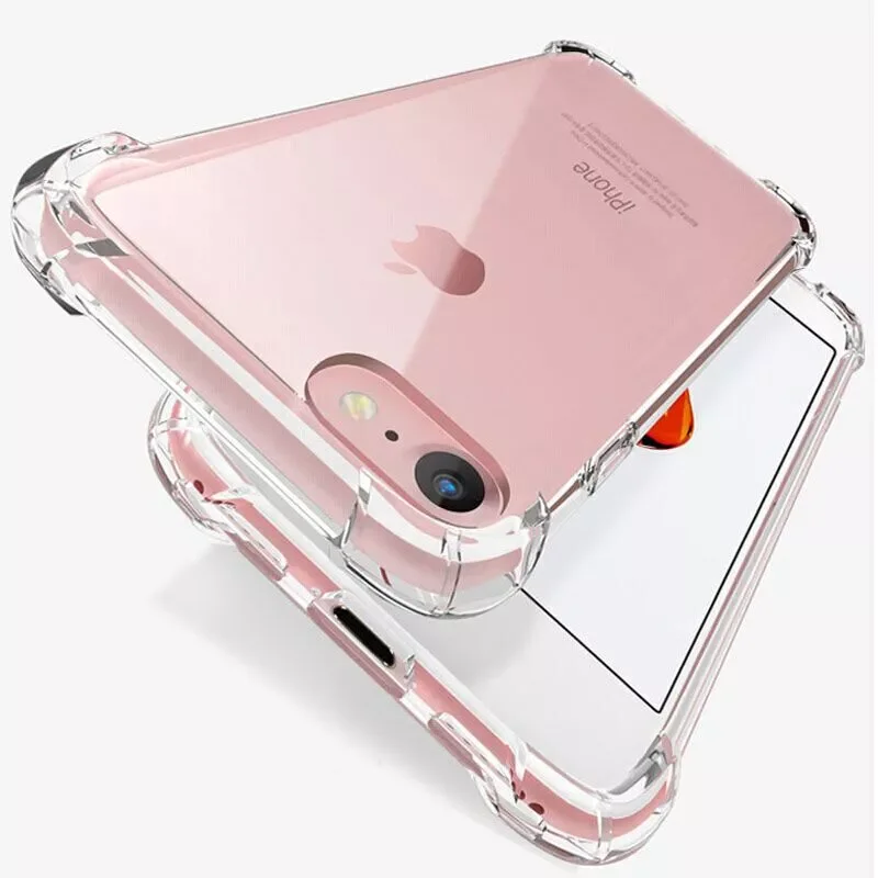 

Shockproof Silicone Phone Case For iPhone 11 7 8 6 6S Plus X XR XS 12 Pro Max SE 2020 5 S Case Transparent Protection Back Cover