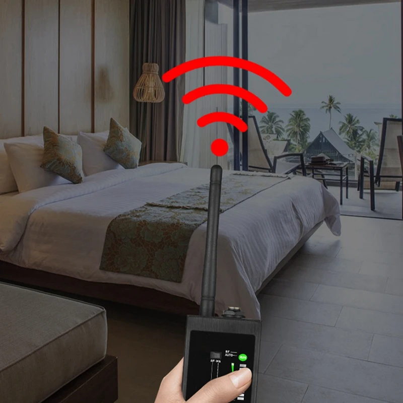 Radio Anti Detector Plastic FBI GSM RF Wireless Signal Auto GPS Tracker Camera Finder Bug+Magnetic Antenna Bug Detection EU Plug enlarge