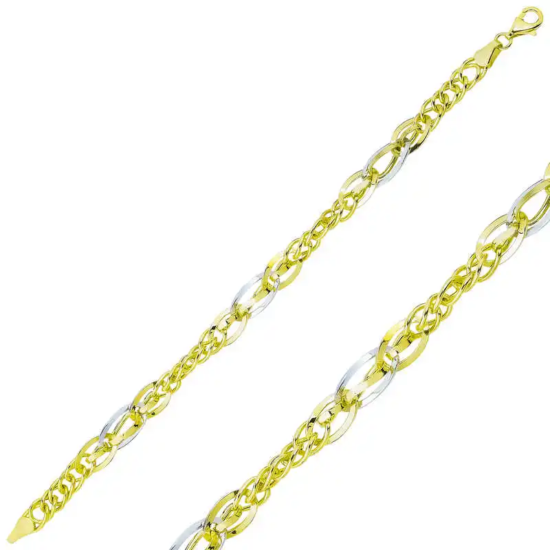 

Tevuli 925 пробы серебро два Цвет святить браслет-цепочка