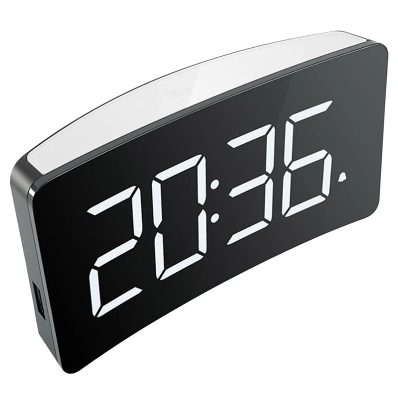 

Alarm Clock Bedside with Night Light,Simple Large LED Display Big Number Digital Alarm Clocks for Living Room,Room Decor