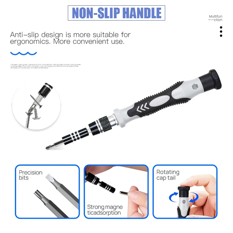 Набор прецизионных отверток 115 в 1 магнитные мини-гайки биты многофункциональное