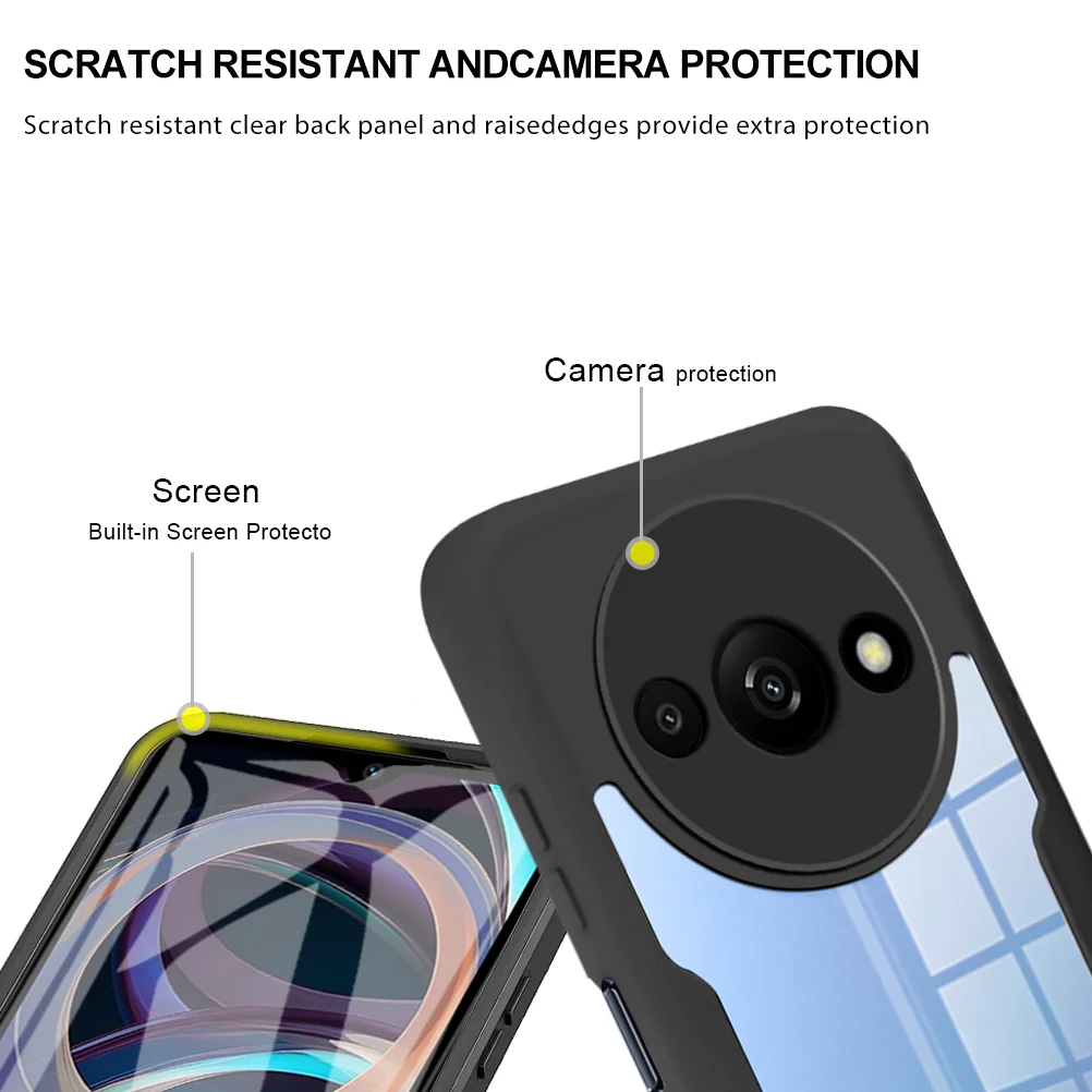 Полноразмерный чехол 360 ° для Xiaomi Redmi A3 защитная пленка экрана роскошная