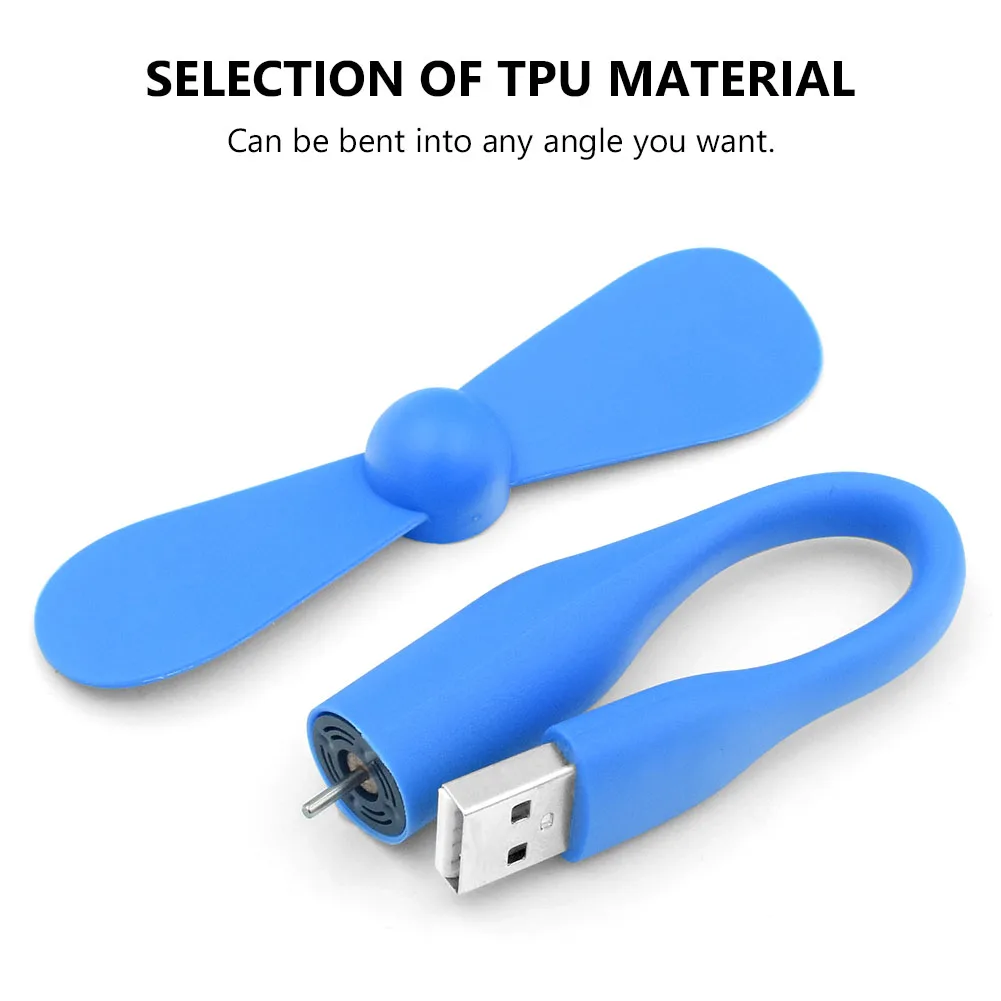Съемный портативный мини-вентилятор USB 6 цветов вентиляторы Micro 2 0 гибкий летний