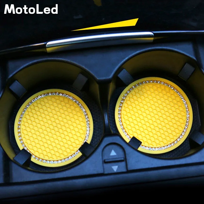 

2 шт., автомобильные Противоскользящие коврики для подстаканника, из силикагеля