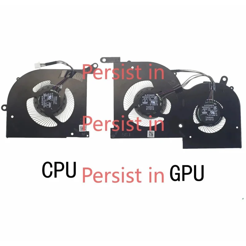 Вентилятор охлаждения процессора и графического для ноутбука MSI GS66 Stealth 11UG Creator 15