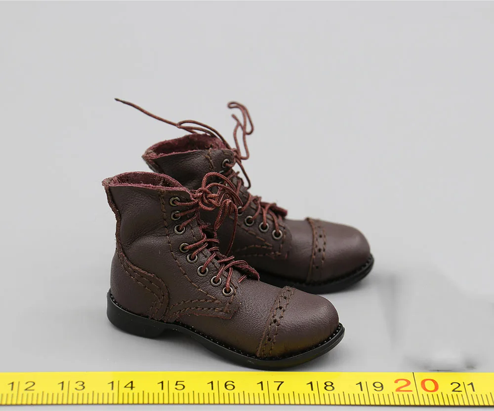 

1/6 DID A80155 WWII Series US. Ranger Battalion Series 6 Private Mellish Leather Black Hollow Shoe Boot Accessories For Figures