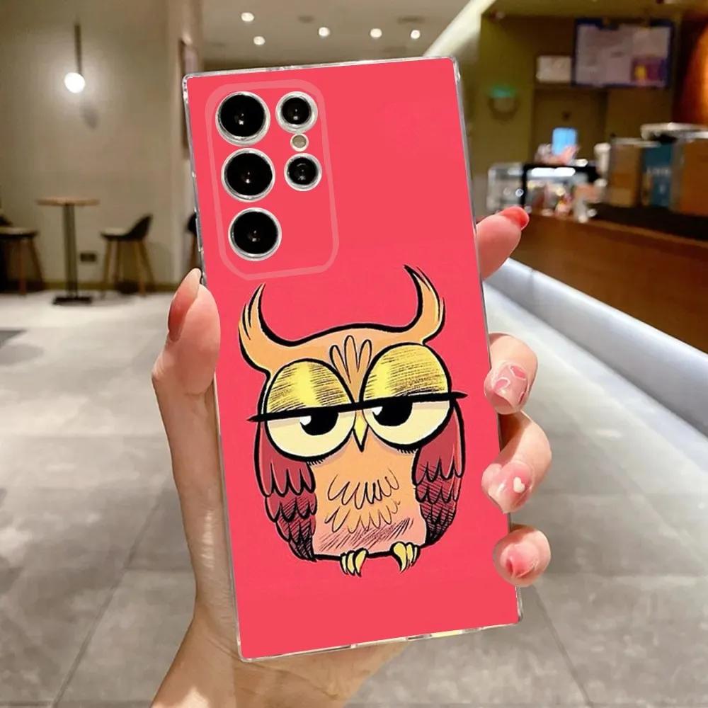 Силиконовый чехол для телефона с милой мультяшной совой Samsung S30 S23 S21 S22 S20 Ultra FE lite S10