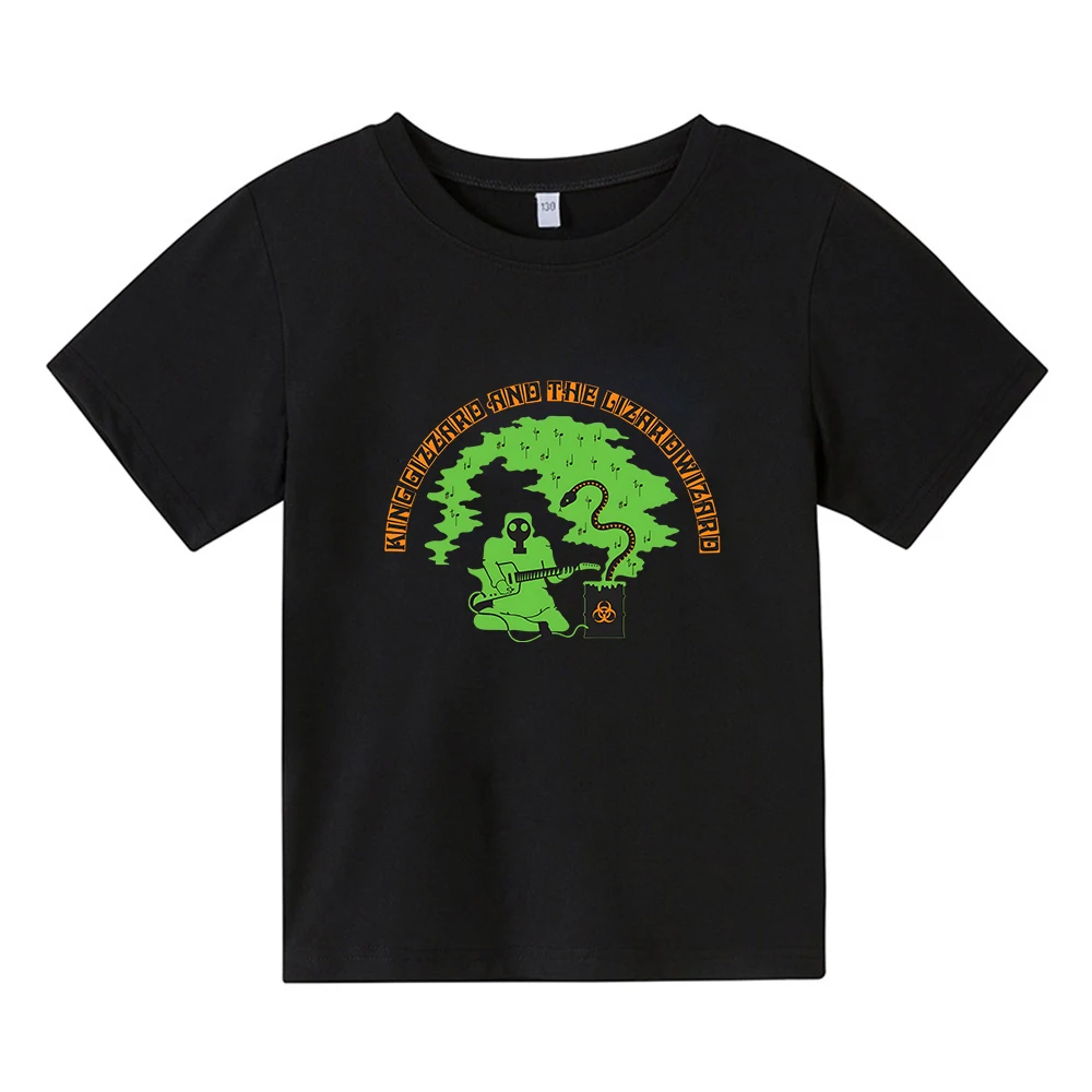 

King Gizzard & The Lizard Wizard T-shirt Music Band Rock Streetwear 100% Cotton Short Sleeve Tee-shirt Boys/Girls Children Shirt