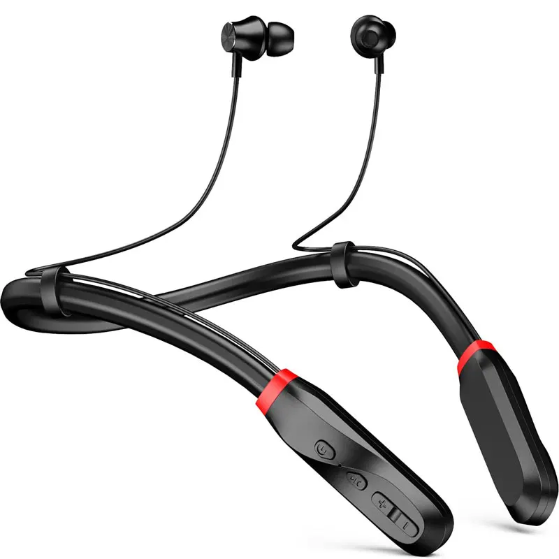 

1000mAh Bluetooth V5.1 Headphone Bass Magnetic Wireless Neckband Earphone Sport Music Stereo Gym Headset HiFi 120H Long Playtime