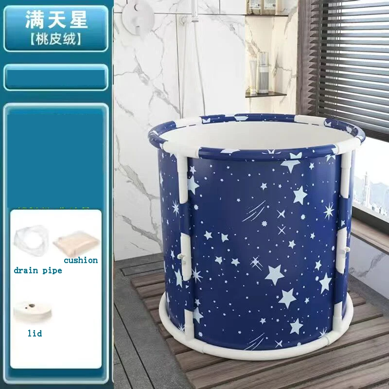 Складная Ванна круглая портативная пластиковая стандартная ванная комната