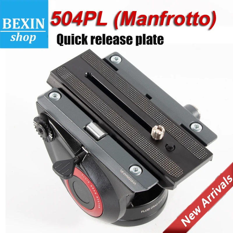 

Manfrotto New Quick Release Sliding Plate Camera Mount with "1/4" screw with 3/8" nut for Manfrotto MVH500AH Hydraulic PTZ
