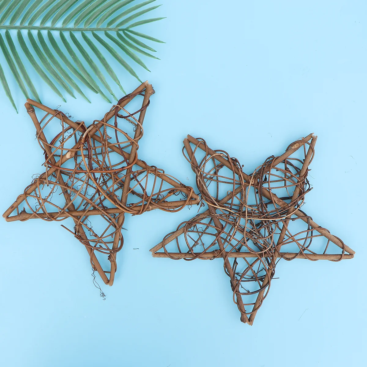 

Christmas Tree Wreathstar Wicker Rattan Natural Decorations Home Stars Ornaments Vine Decoration Crafts Grapevine Decor Party