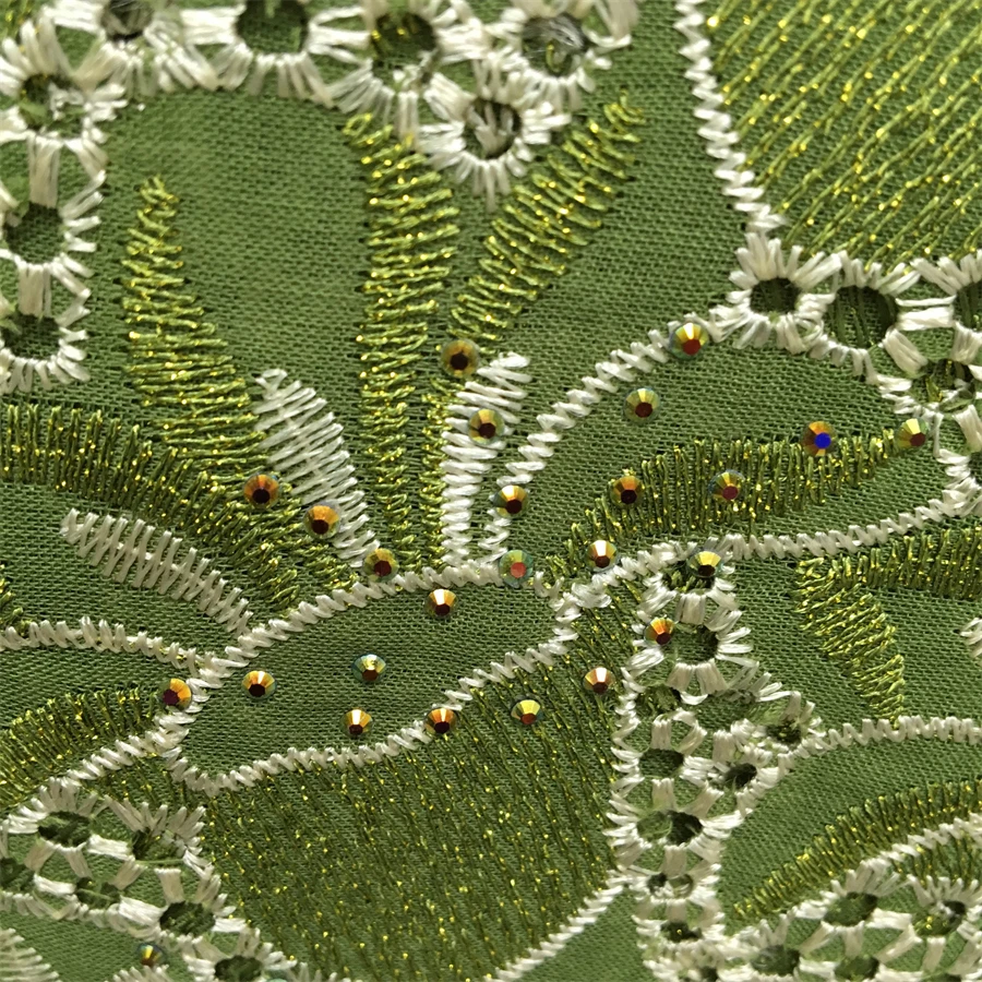 SJD LACE Африканская хлопковая кружевная ткань 5 ярдов 2024 Высокое качество Австрии