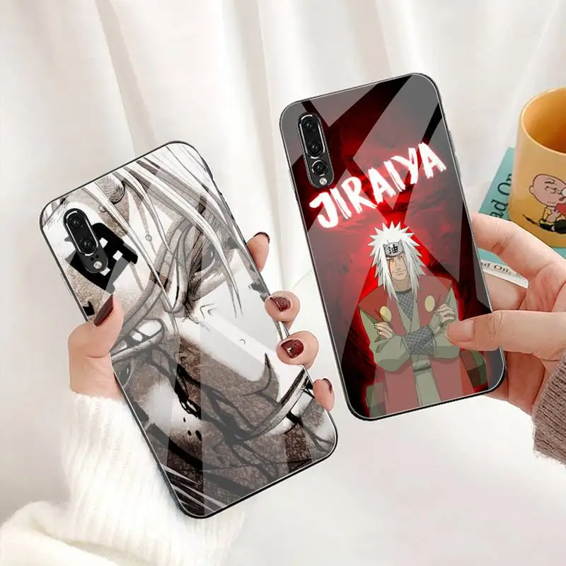 

Anime Naruto Jiraiya Phone Case Tempered Glass For Huawei P30 P20 P10 lite honor 7A 8X 9 10 mate 20 Pro