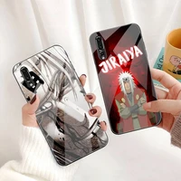 anime naruto jiraiya phone case tempered glass for huawei p30 p20 p10 lite honor 7a 8x 9 10 mate 20 pro