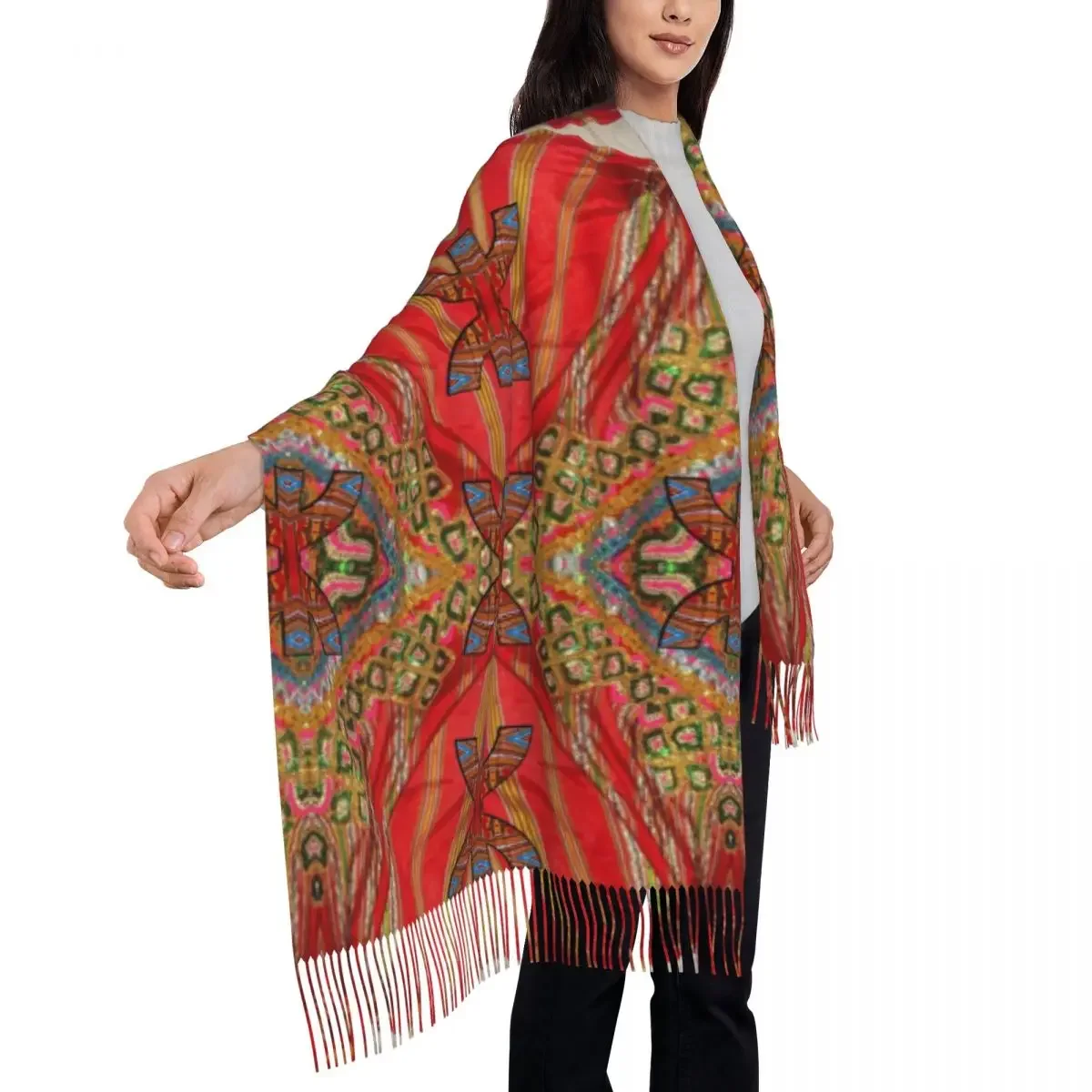 Украшения Kabyle мягкая зимняя женская шаль в этническом стиле Amazigh с