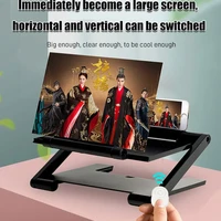 ultra clear screen amplifier folding leather mobile phone magnifying glass hd stand video amplifier bracket enlarge stand
