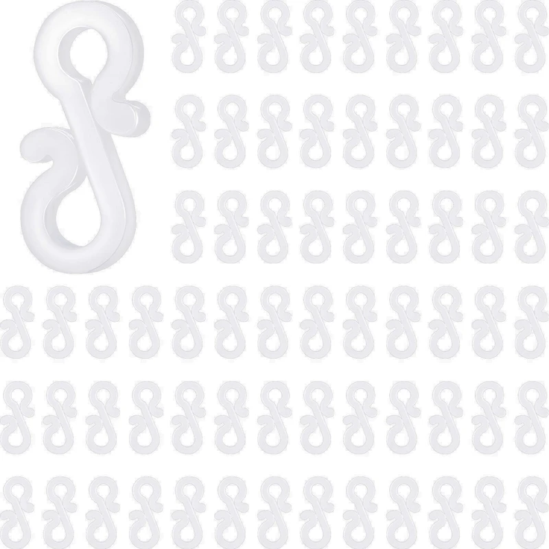 

Christmas Mini Gutter Hang Hooks Plastic S Shaped Christmas Light Clips for Outdoor Indoor Parties Decoration (150)