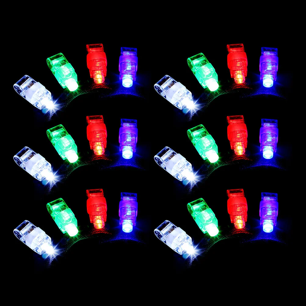 

Светодиодные светильники для пальцев, пластиковые мерцающие кольца, игрушки для детей, взрослых, Рождество, Новый Год, светильник Favors