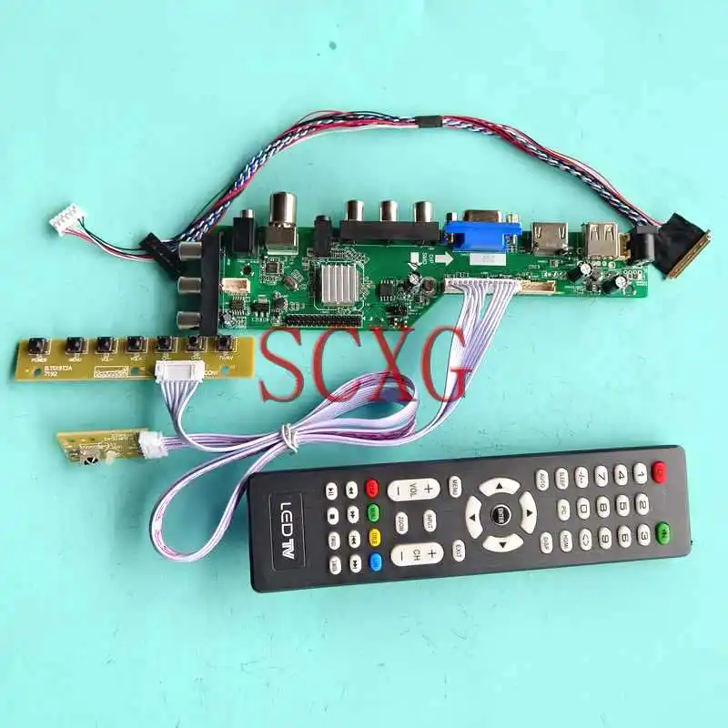 

DVB Digital Signal Controller Board Fit LP116WH4-SLN2 LP116WH6-SLA1 AV RF USB 40 Pin LVDS 1366*768 11.6" Kit VGA HDMI-Compatible