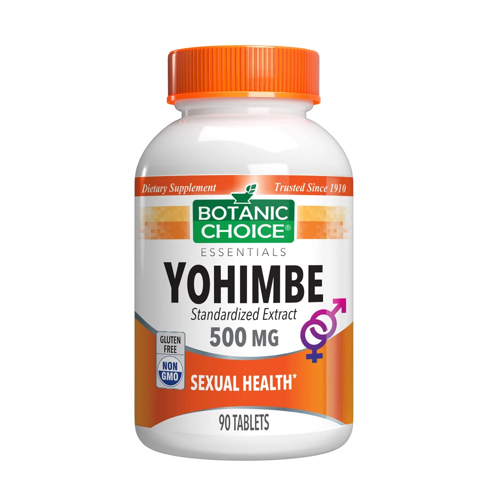 

Botanic Choice Yohimbe Standardized Extract 500 mg Herbal Supplement 90tabs/bottle