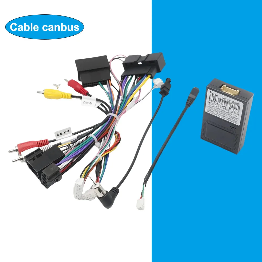 

16-контактный жгут CANBUS декодера FORD-RZ-10/RZ-FD10/RZ-FD60 для Ford Focus 2011-2019 Fiesta Edge Explore Android RADIO Sync