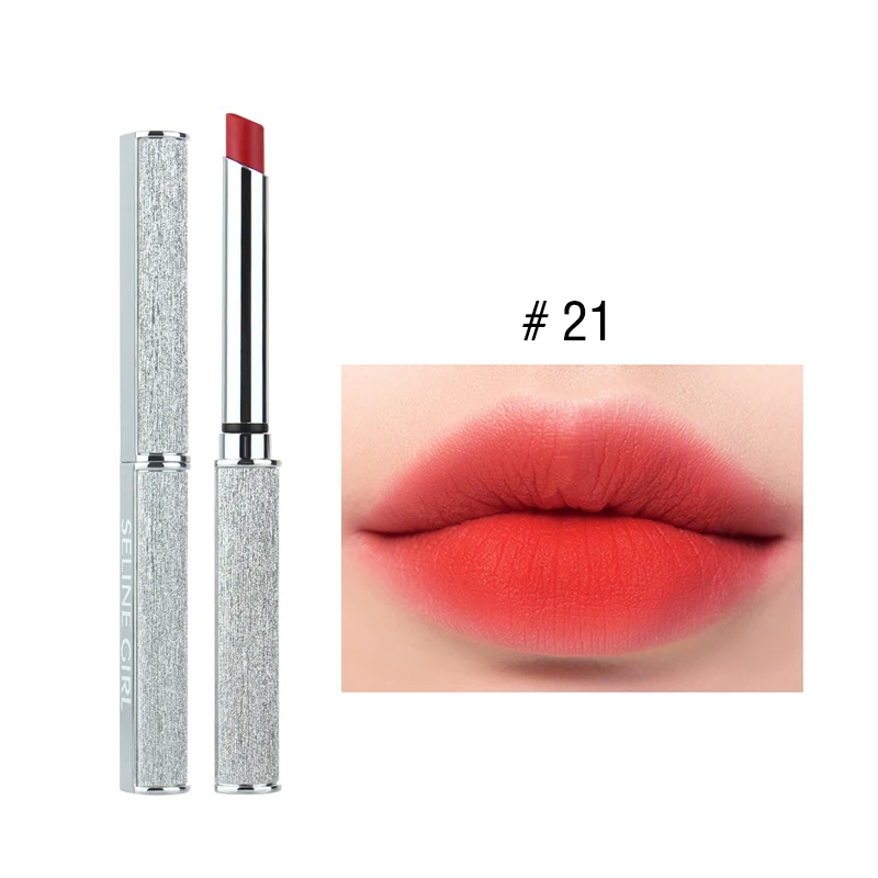 НОВАЯ тонкая губная помада 4 цветов бархатная матовая стойкая женская красота