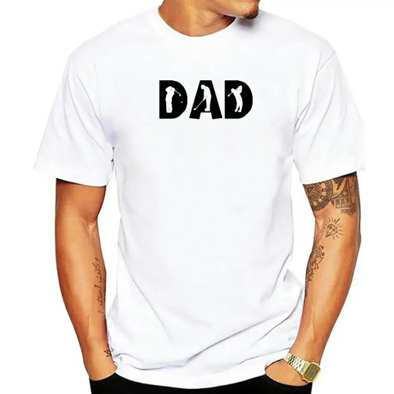 

TARCHIA Summer Men T Shirt Casual Cotton T-Shirt Men Short Sleeve Slim Fit O-Neck Tees DAD Letter Printed Male Camisa Masculinas