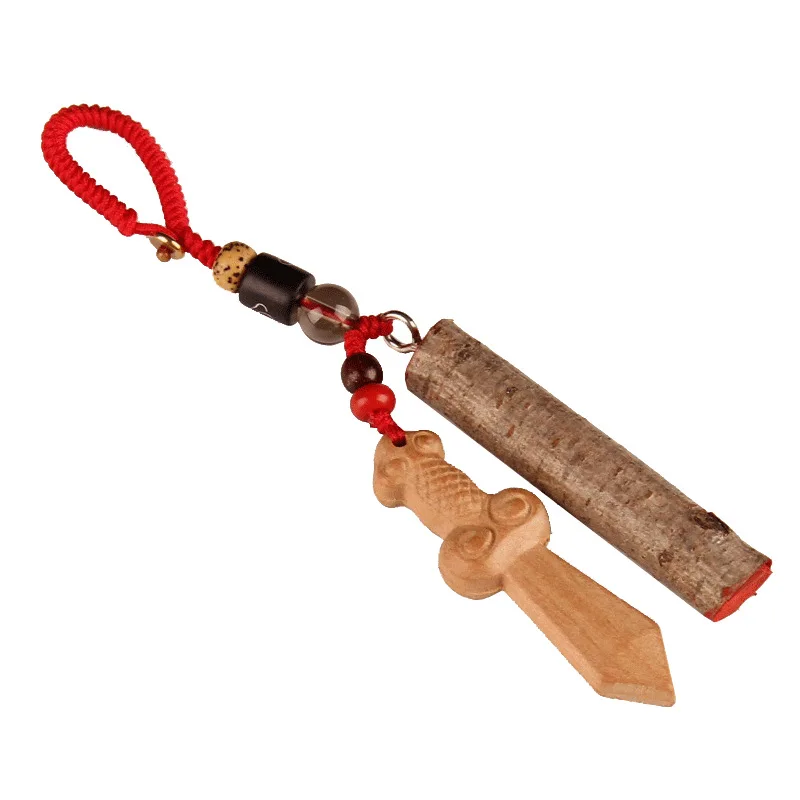 Брелок для ключей с изображением веток из Юго-восточного персикового дерева Feicheng