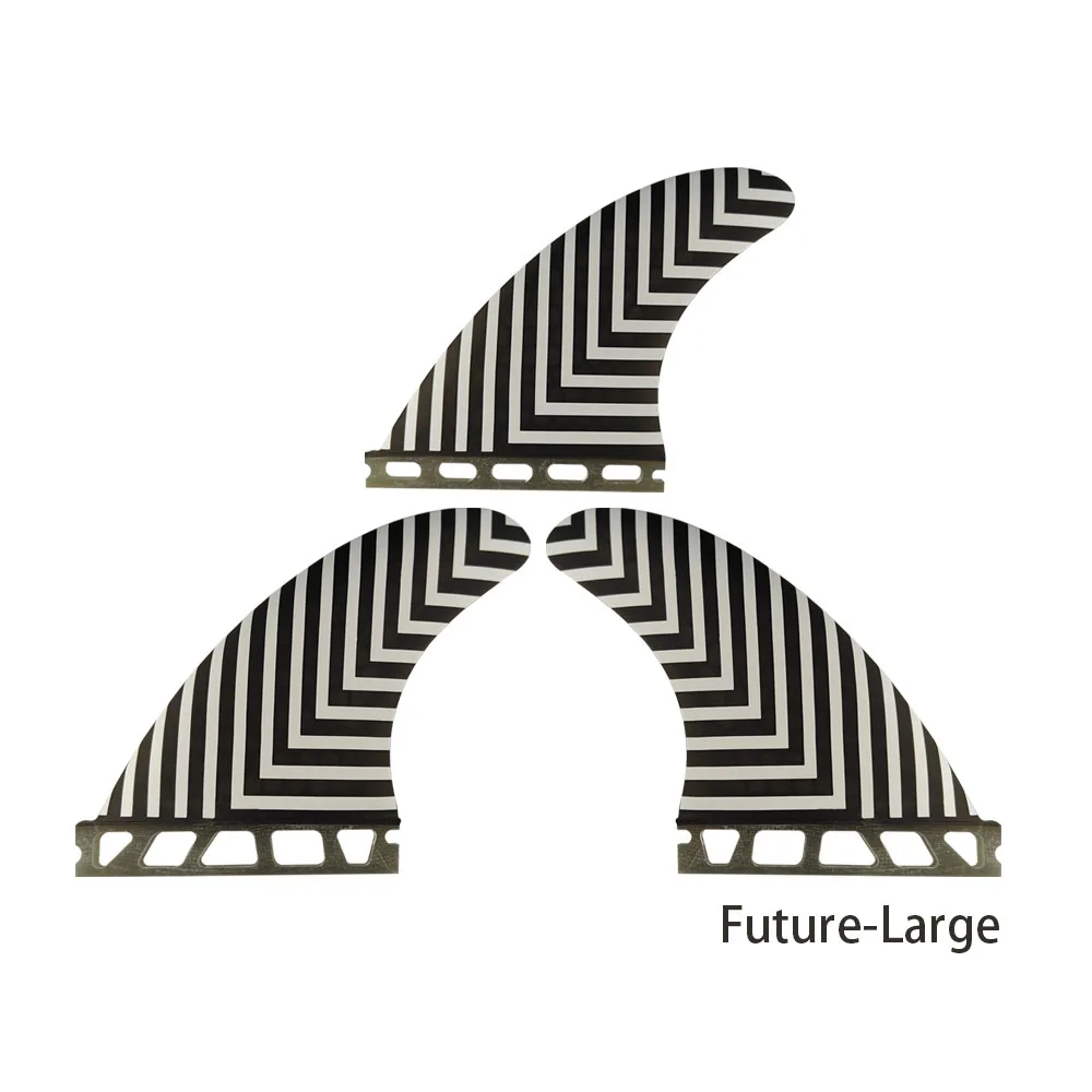 Плавники для серфинга Surfcasting FUTURE M/L черно-белые плавники байдарка с сотовой