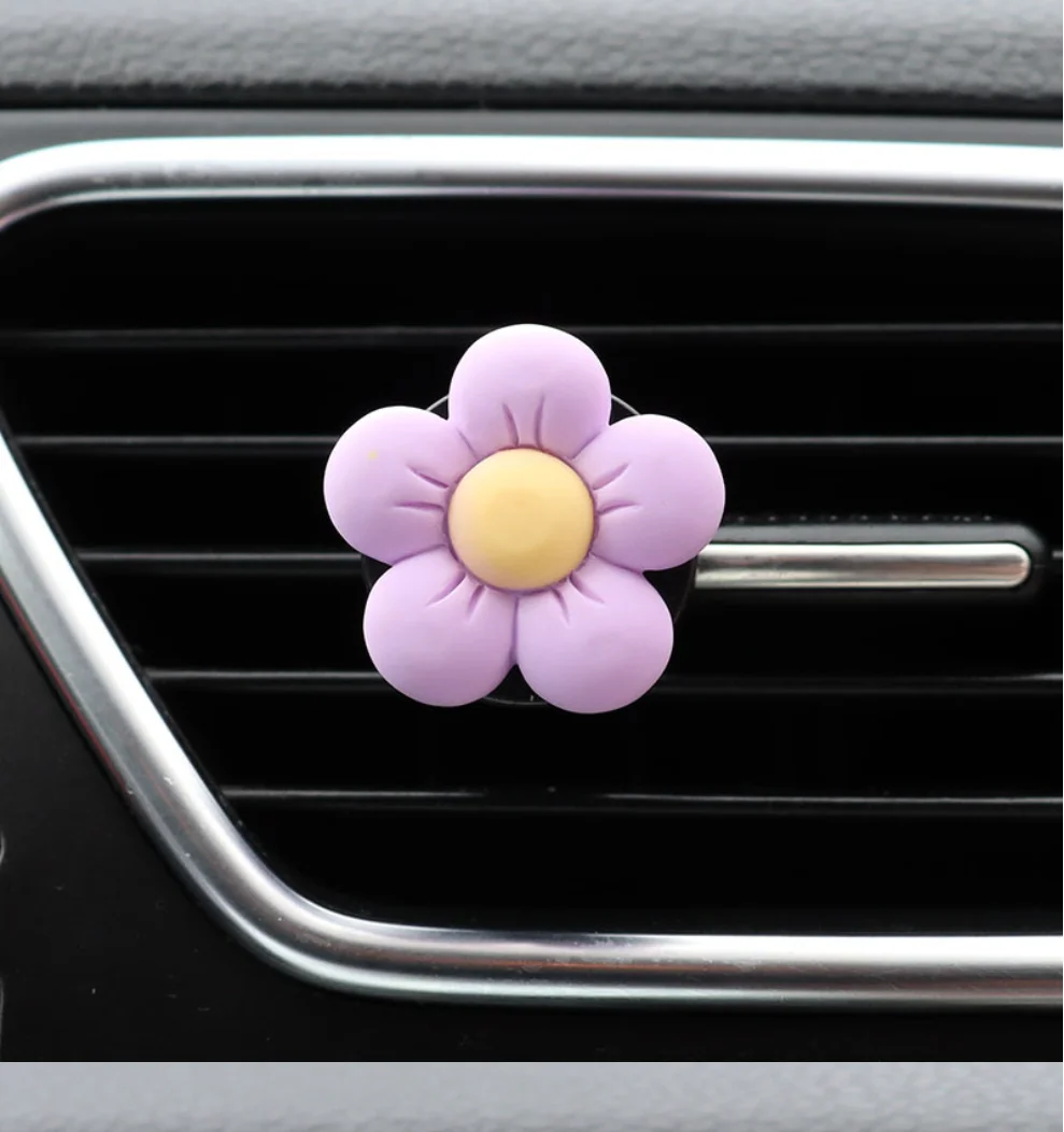 

1 шт., автомобильный аромат, украшение для воздуховыпускного отверстия, дезодорирующий внутри автомобиля, долговечный аромат, автомобильная ароматерапия в форме цветка