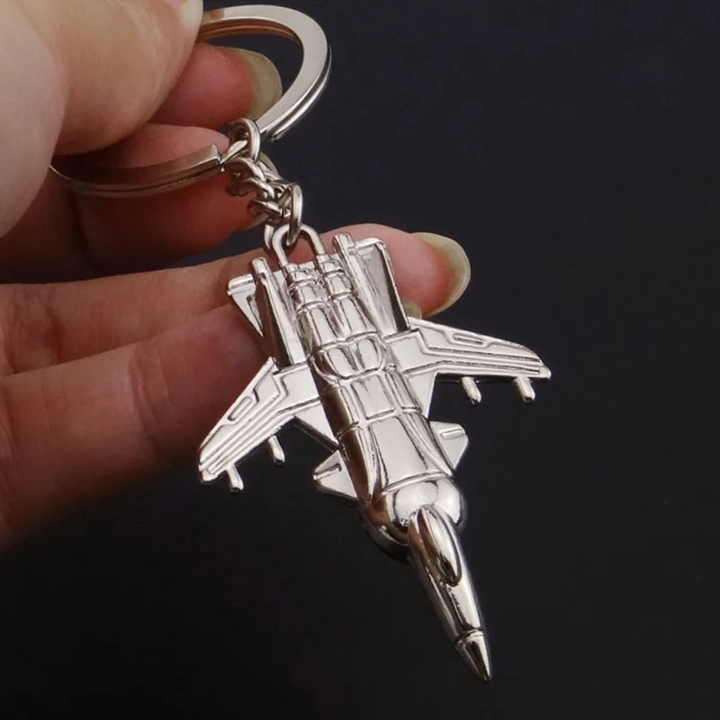 

Simulation Airplane Alloy Keychain Fighter Model Keyring for Boys Aviation Enthusiast Souvenirs Bag Pendant Accessories Gifts