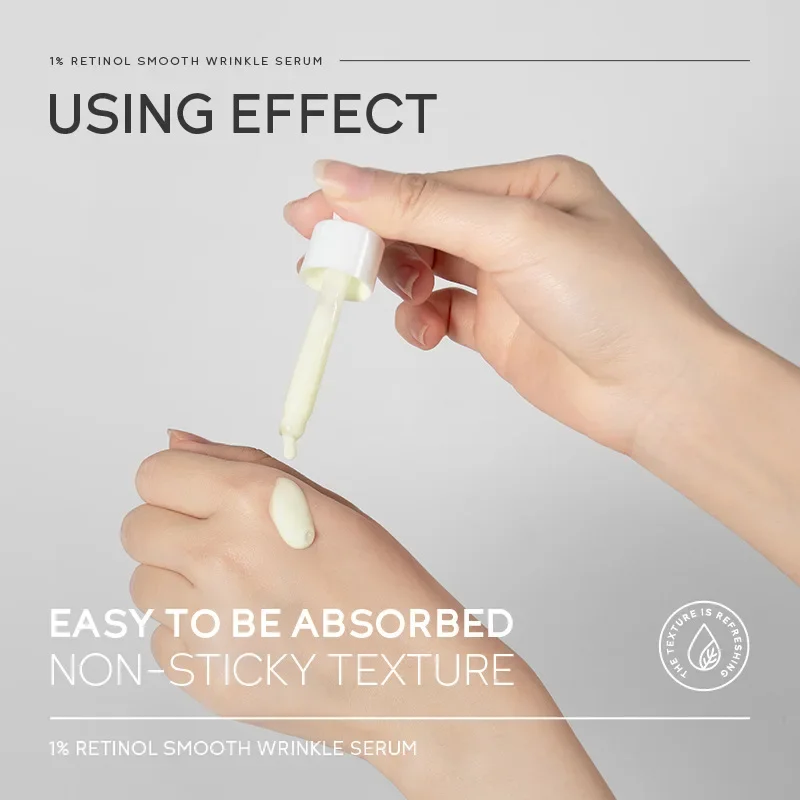 Фото QUIYUM Ретинол Коллагеновая сыворотка для лица Увлажняющая эссенция для лица Уход за кожей Крем с гиалуроновой кислотой Корея Уход за кожей лица 17 мл №3