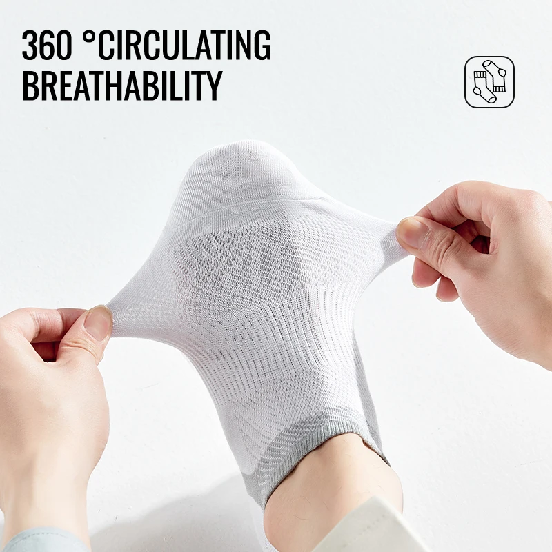 MiiOW 100 чистые технические мужские спортивные Нескользящие невидимые носки до